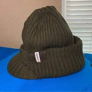 Carhartt knit hat with visor hot sale
